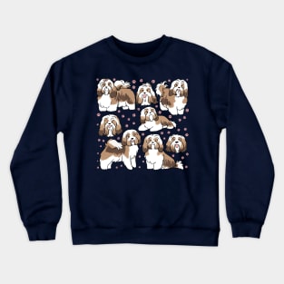 Cute Havanese Dog illustration Crewneck Sweatshirt